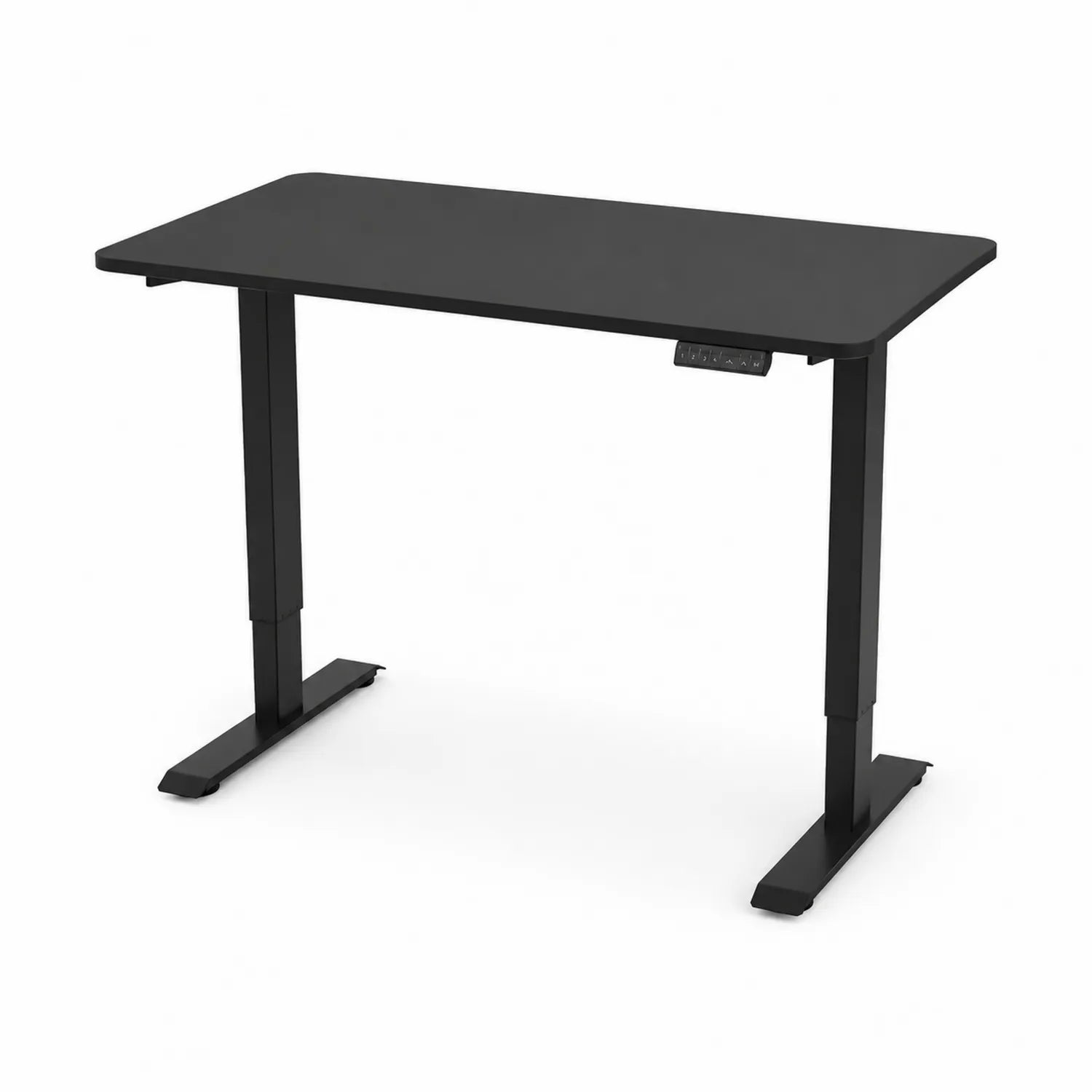 Biurko elektryczne regulowane czarne MDF stal 120x60 cm
